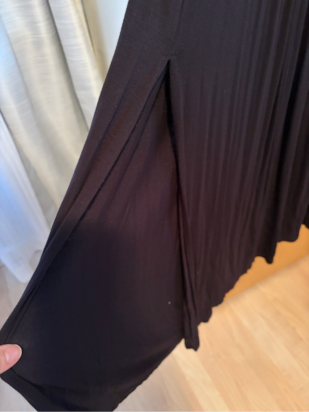 Calvin Klein Black Halter-Style Maxi Dress with Drawstring - Picture 7 of 13
